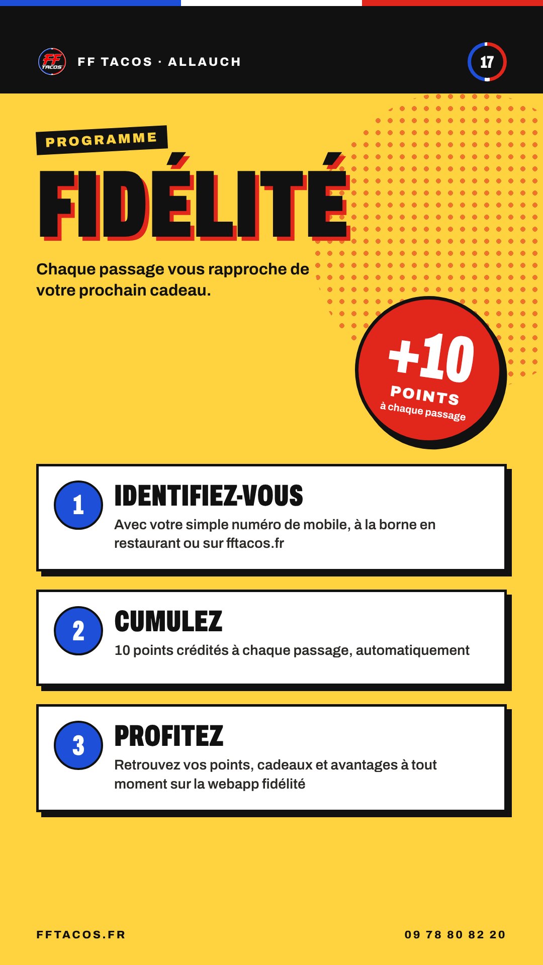 FF Tacos Allauch, Programme fidélité